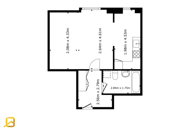 Pronájem bytu 1+1, Zlín, Podlesí I, 45 m2