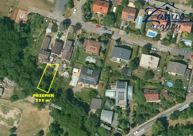 Prodej pozemku pro bydlení, Praha - Koloděje, Záhornická, 222 m2