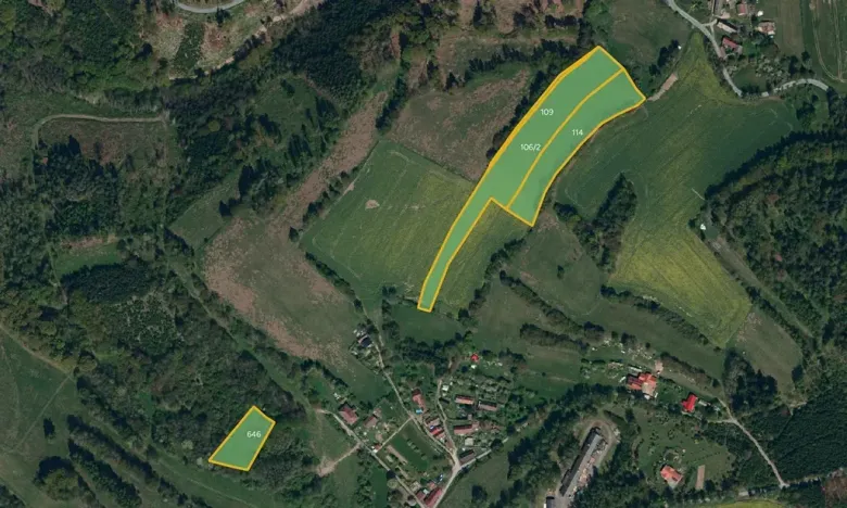 Prodej pole, Kaliště, 21446 m2