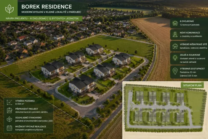Prodej pozemku pro bydlení, Borek, 8494 m2