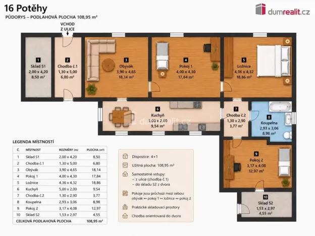 Prodej rodinného domu, Potěhy, 108 m2