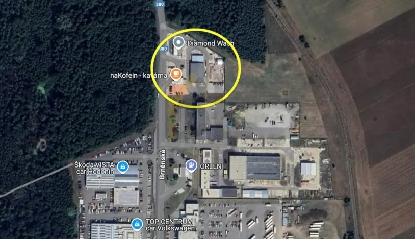 Pronájem komerčního pozemku, Hodonín, Brněnská, 1000 m2