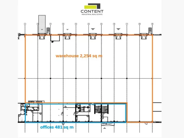 Pronájem výrobních prostor, Chrášťany, Za Tratí, 2255 m2