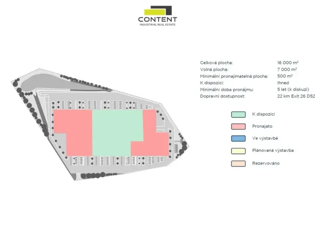 Pronájem výrobních prostor, Mikulov, Nádražní, 5000 m2