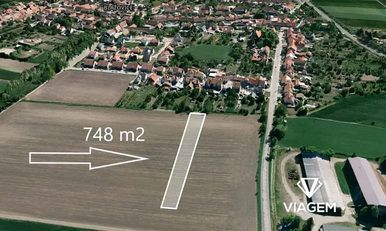Prodej podílu pole, Blažovice, 747 m2