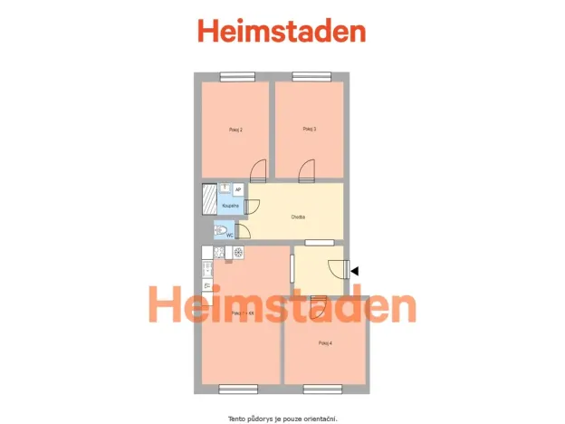 Pronájem bytu 4+kk, Ostrava - Poruba, Hlavní třída, 85 m2