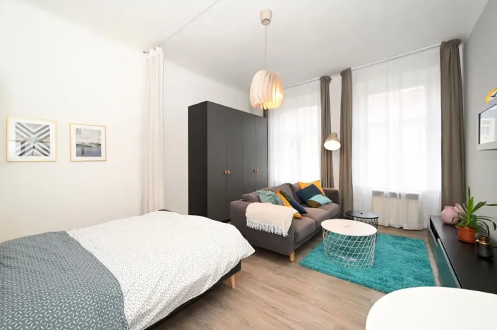 Pronájem bytu 1+1, Praha - Vršovice, Moskevská, 36 m2