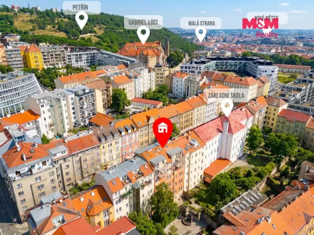 Prodej bytu 2+kk, Praha - Smíchov, Grafická, 33 m2