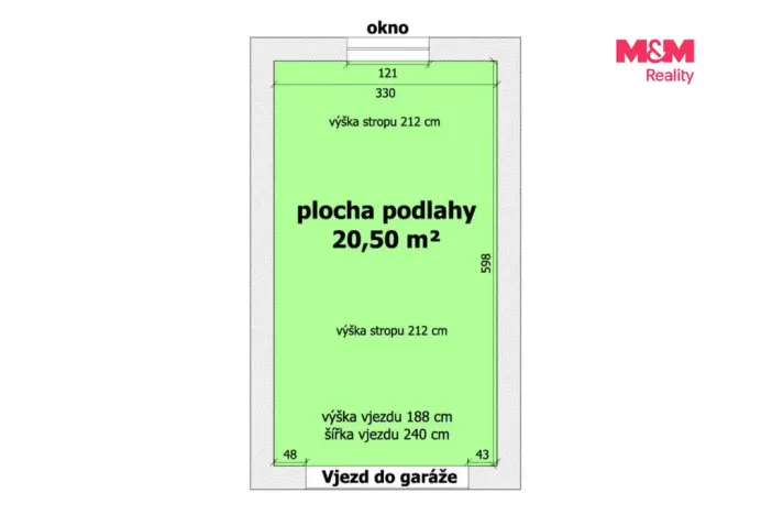 Pronájem garáže, Ostrava, Prokopská, 20 m2