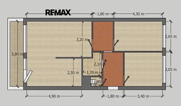 Prodej bytu 3+kk, Mělník, Bezručova, 72 m2
