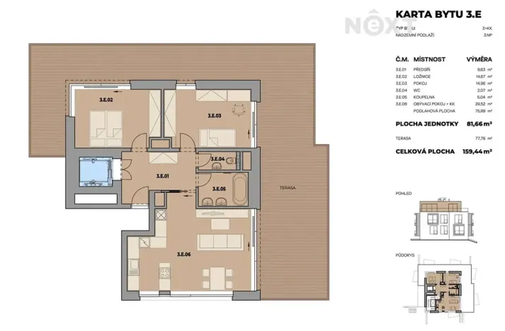 Prodej bytu 3+kk, Fryšták, 159 m2