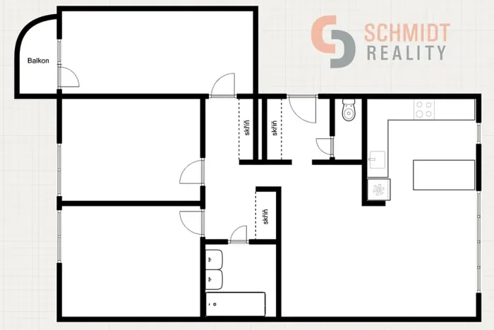 Prodej bytu 4+kk, Brno, Högrova, 80 m2