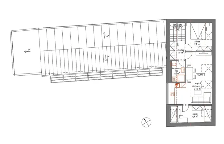 Prodej pozemku, Jevišovka, Nádražní, 750 m2