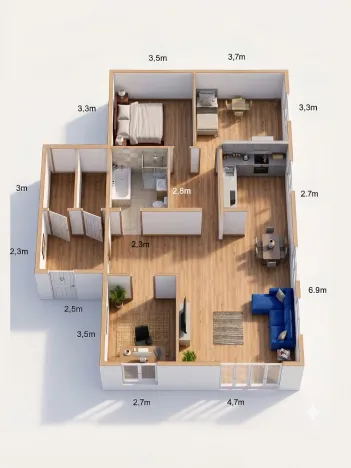 Prodej rodinného domu, Krásná, 105 m2