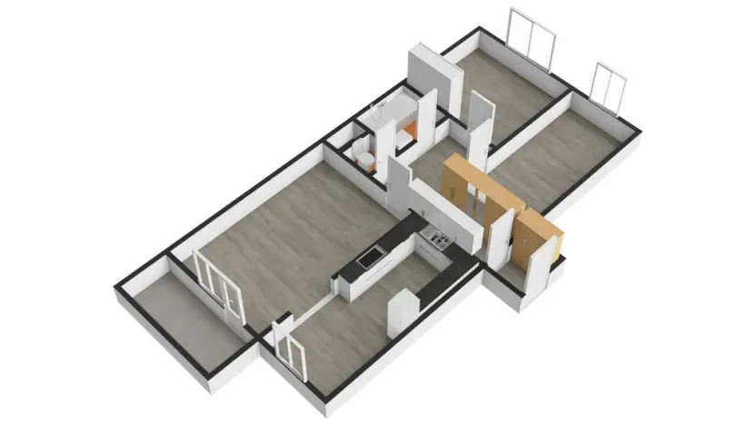 Pronájem bytu 3+kk, Praha - Háje, Brechtova, 66 m2