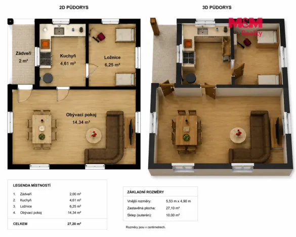 Prodej chaty, Sázava - Čeřenice, 27 m2
