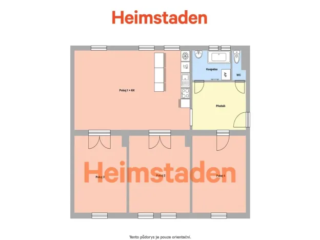 Pronájem bytu 4+kk, Havířov - Město, U Stromovky, 81 m2