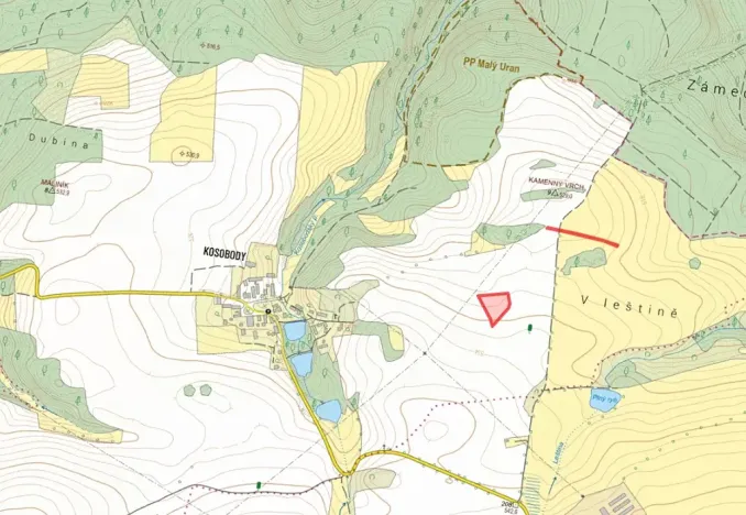 Prodej pole, Jesenice, 5948 m2