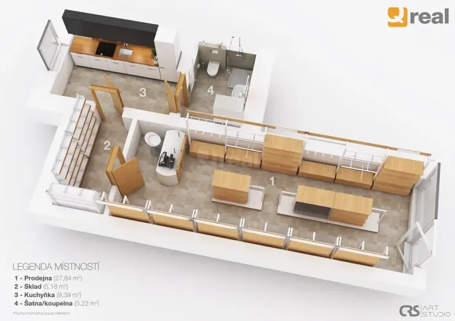 Pronájem obchodního prostoru, Liberec, Hanychovská, 47 m2