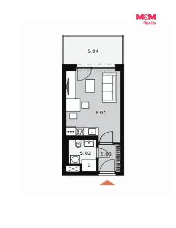 Prodej bytu 1+kk, Kladno - Dubí, Ke křížku, 25 m2