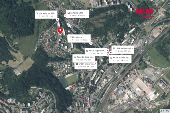 Prodej bytu 1+1, Ústí nad Labem - Neštěmice, Na Výšině, 35 m2