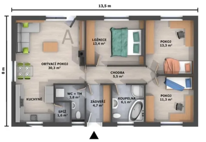 Prodej rodinného domu, Stráž pod Ralskem, Luční, 90 m2