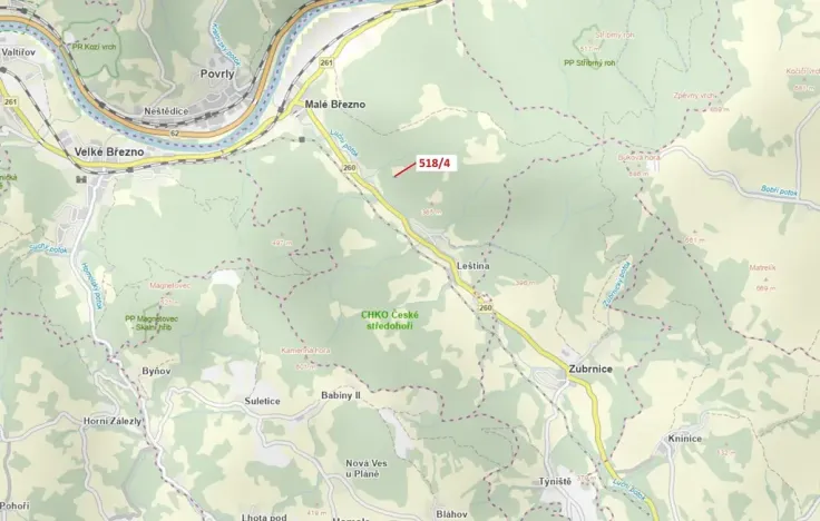 Dražba lesa, Malé Březno, 169 m2