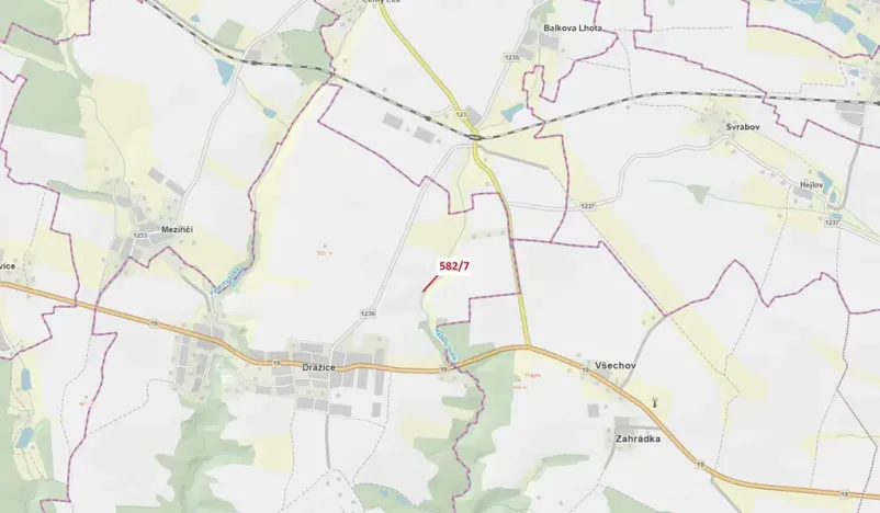 Dražba lesa, Dražice, 316 m2