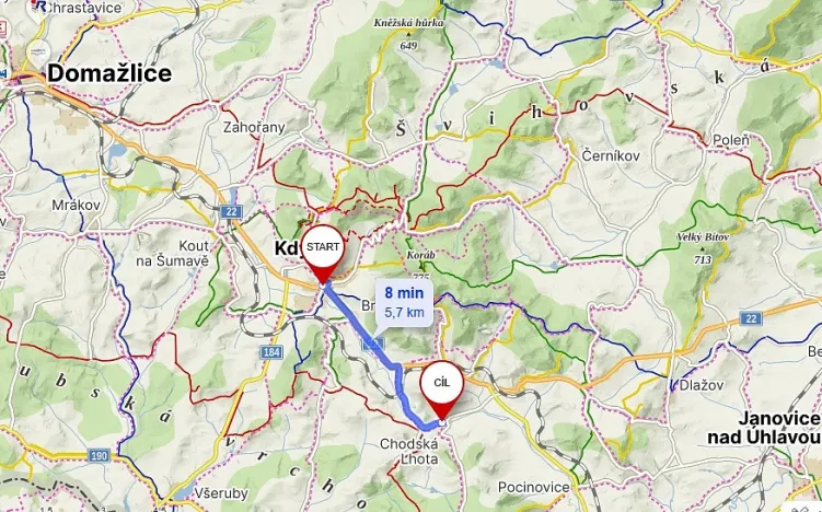 Prodej pozemku, Chodská Lhota, 1139 m2