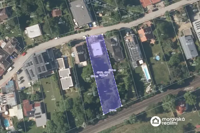Prodej pozemku pro bydlení, Praha - Stodůlky, Pod viaduktem, 1048 m2