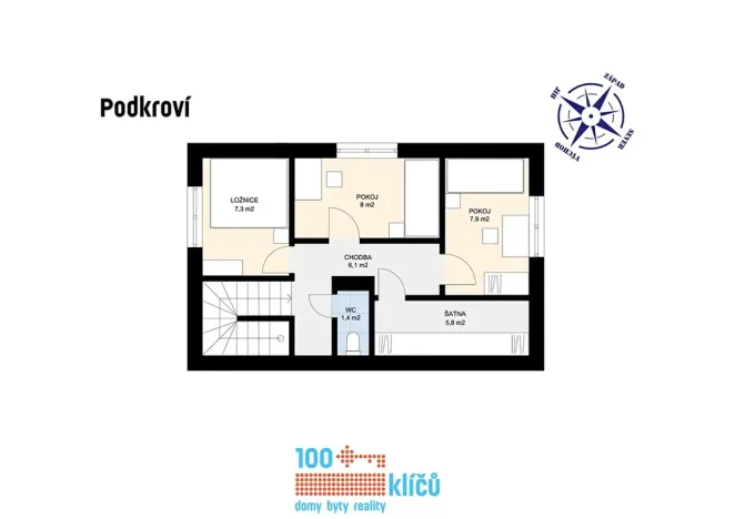Pronájem rodinného domu, Praha - Lipence, Jílovišťská, 96 m2