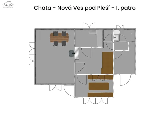 Prodej chaty, Nová Ves pod Pleší, 100 m2