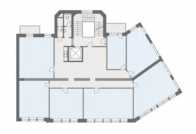 Pronájem kanceláře, Praha - Vinohrady, Uruguayská, 234 m2
