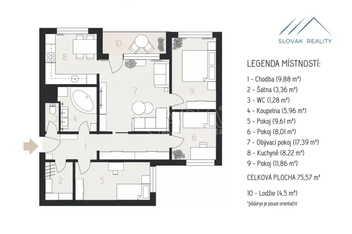 Prodej bytu 4+1, Ostrava - Výškovice, 80 m2