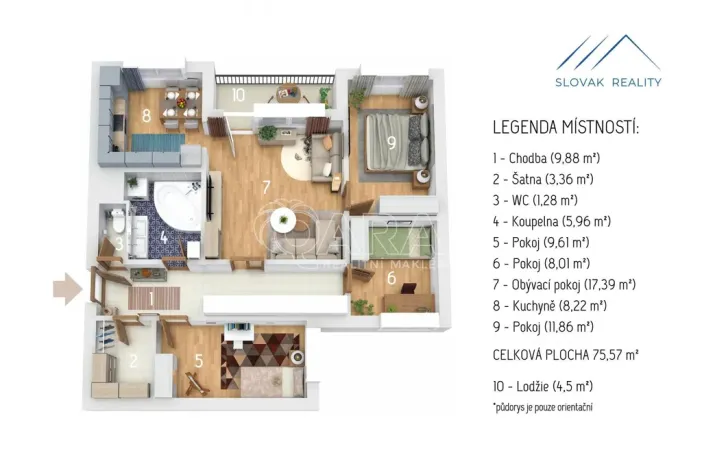 Prodej bytu 4+1, Ostrava - Výškovice, 80 m2