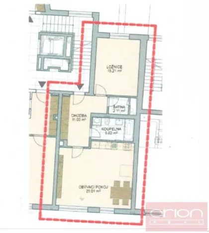 Pronájem bytu 2+kk, Praha - Vršovice, Donská, 70 m2