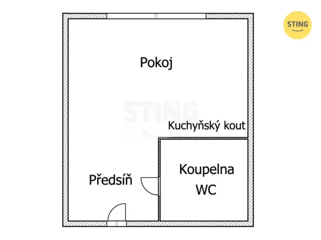 Prodej bytu 1+kk, Třinec, Lidická, 17 m2