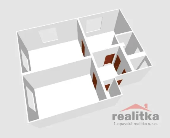 Pronájem bytu 2+1, Opava - Předměstí, Horovo náměstí, 67 m2