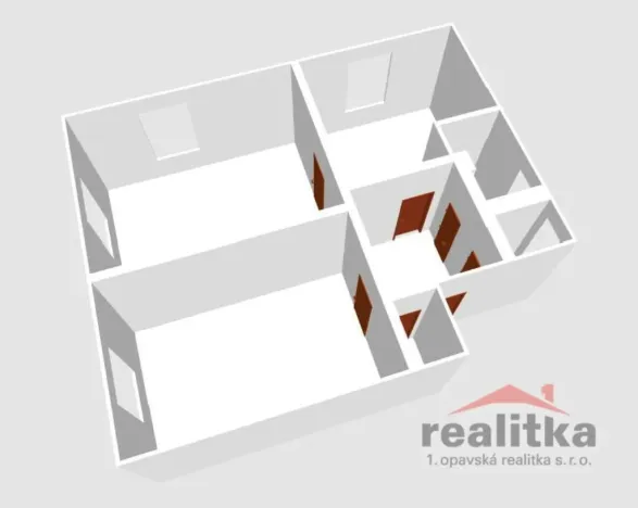 Pronájem bytu 2+1, Opava - Předměstí, Horovo náměstí, 64 m2