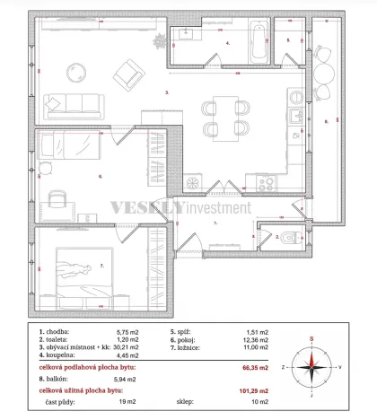 Prodej bytu 3+1, Louny, Poděbradova, 72 m2