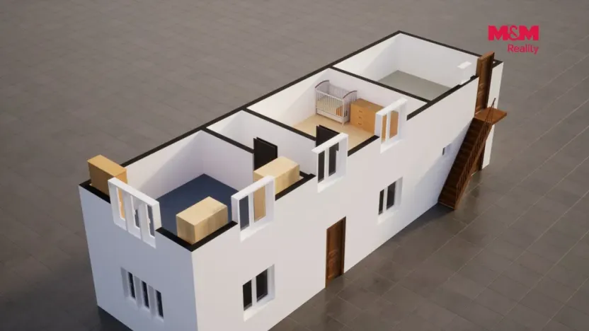 Prodej rodinného domu, Bechlín, 62 m2