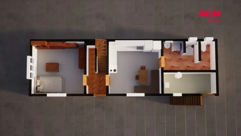 Prodej rodinného domu, Bechlín, 62 m2