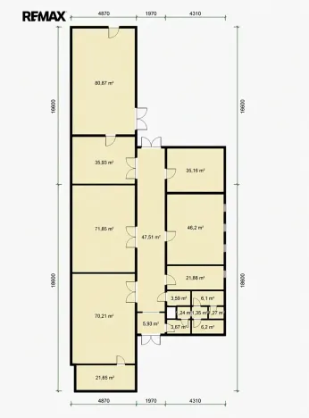 Pronájem skladu, Rokycany, Dukelská, 600 m2