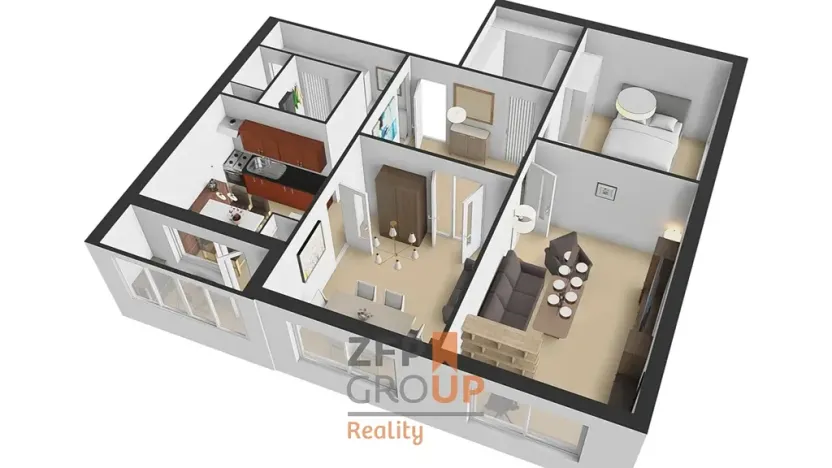 Prodej bytu 3+1, Brno, Sosnová, 82 m2