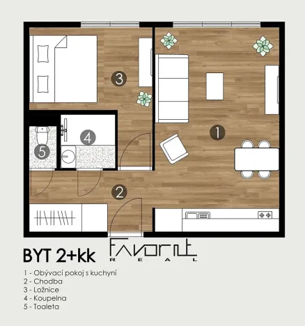 Pronájem bytu 2+kk, Ostrava, Výškovická, 40 m2