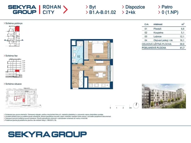 Prodej bytu 2+kk, Praha - Karlín, Sokolova, 40 m2