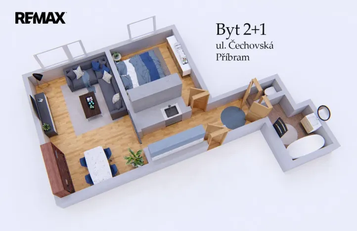 Prodej bytu 2+kk, Příbram - Příbram VIII, Čechovská, 44 m2