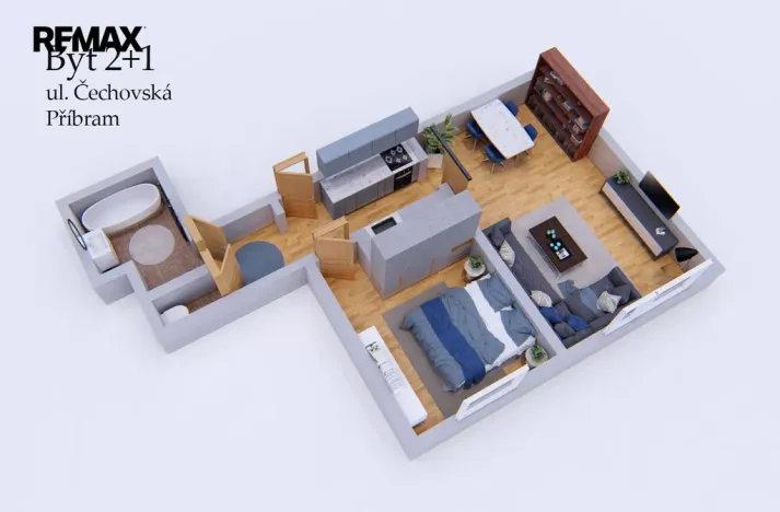 Prodej bytu 2+kk, Příbram - Příbram VIII, Čechovská, 44 m2