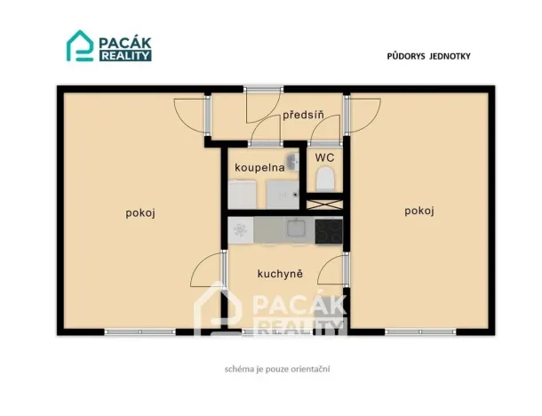 Pronájem bytu 2+1, Olomouc - Hodolany, Hálkova, 43 m2