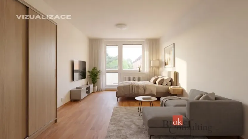 Prodej bytu 1+1, Otrokovice - Kvítkovice, Luční, 33 m2